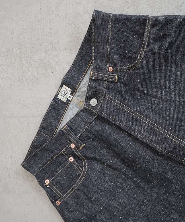 GL42579A]gold(ゴールド) RECYCLED WASTE SUVIN COTTON YARN 14oz