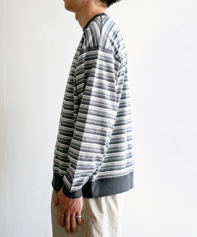 ◇[DT-C0204TCB]DANTON(ダントン) ストライプロングスリーブT