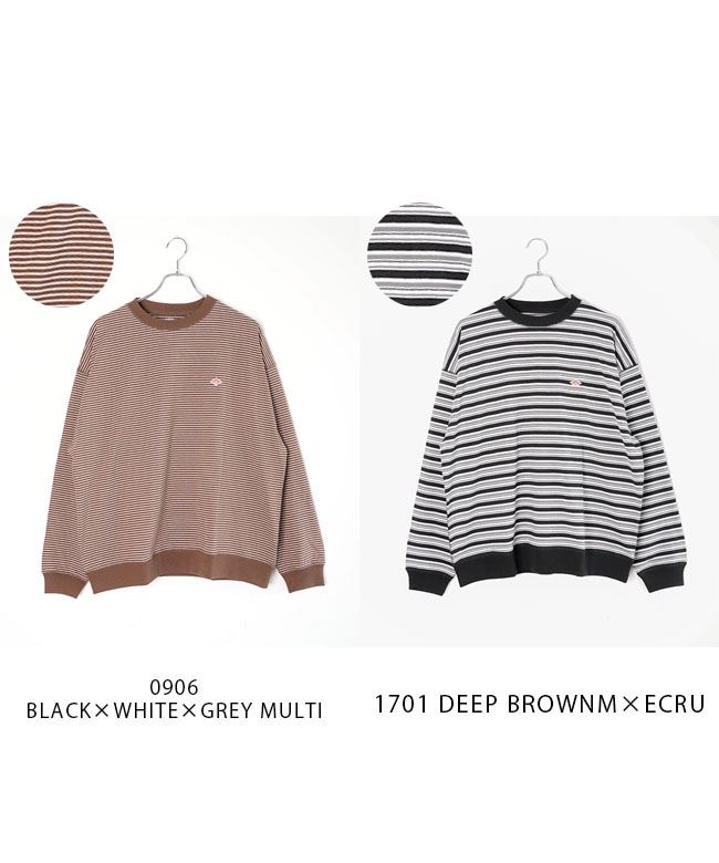 ◇DANTON(ダントン) ストライプロングスリーブTシャツ/メンズ/トップス