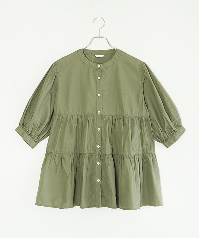 SALE 20%OFF】ICHI(イチ) ブロードシャツ レディース トップス 半袖