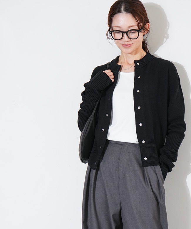 25SMSNI01]THE SHINZONE(ザ・シンゾーン) COTTON LONG RIB CARDIGAN