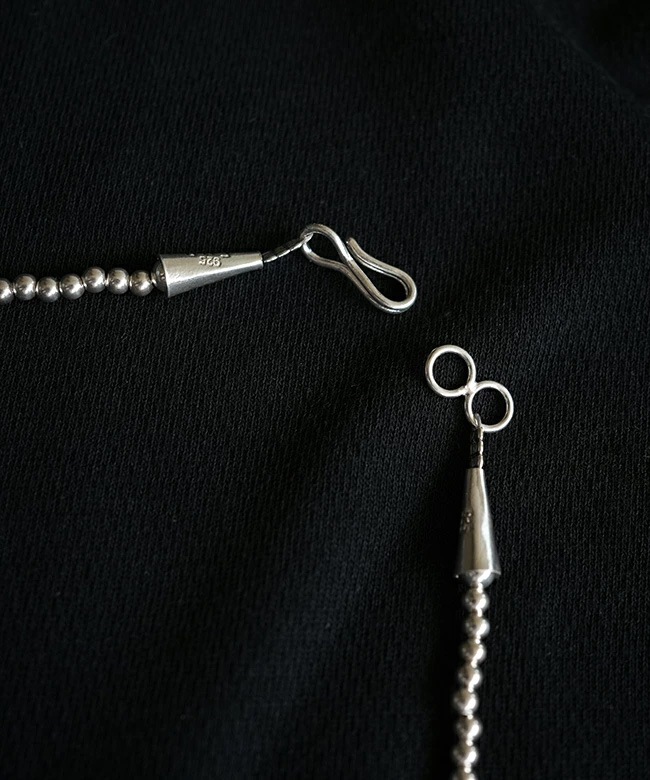 ERICKA NICOLAS BEGAY ネックレス　燻　3mm 60㎝ ERICKA NICOLAS BEGAY(エリッカニコラスビゲイ) 3mm/60cm/PLAIN DESIGN