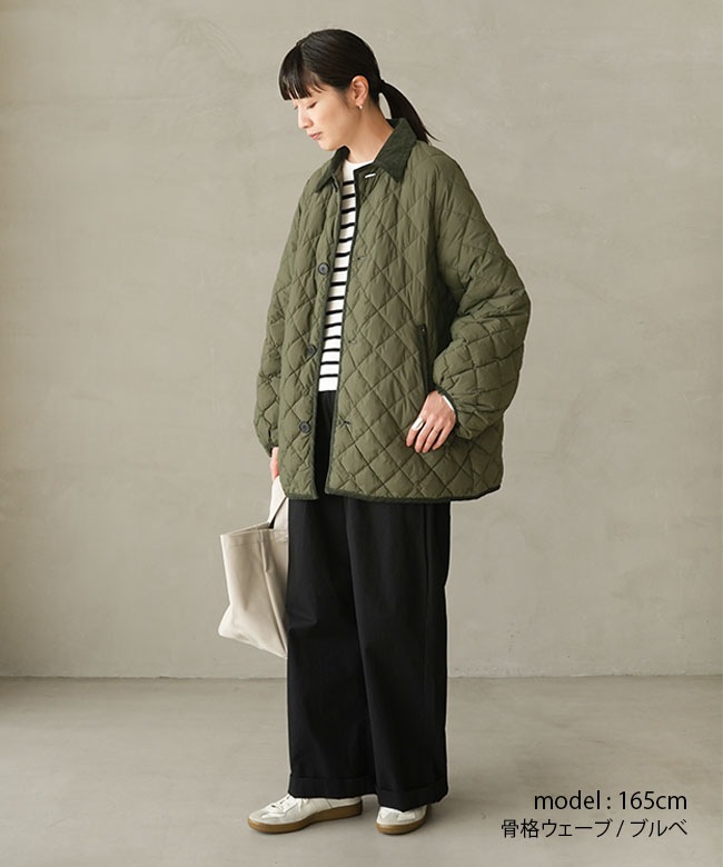 Gymphlex(ジムフレックス) QUILT DOWN PUFF SLEEVE MIDDLE COAT キルト