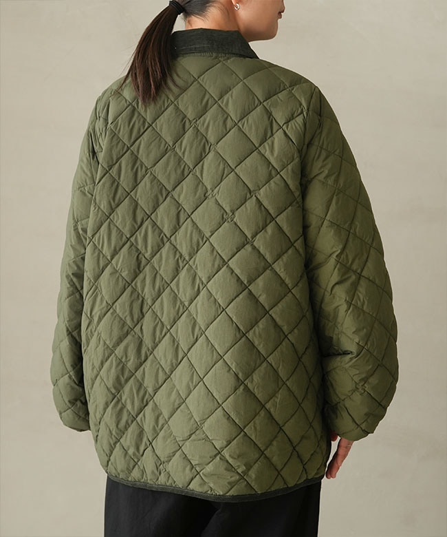 Gymphlex(ジムフレックス) QUILT DOWN PUFF SLEEVE MIDDLE COAT キルト