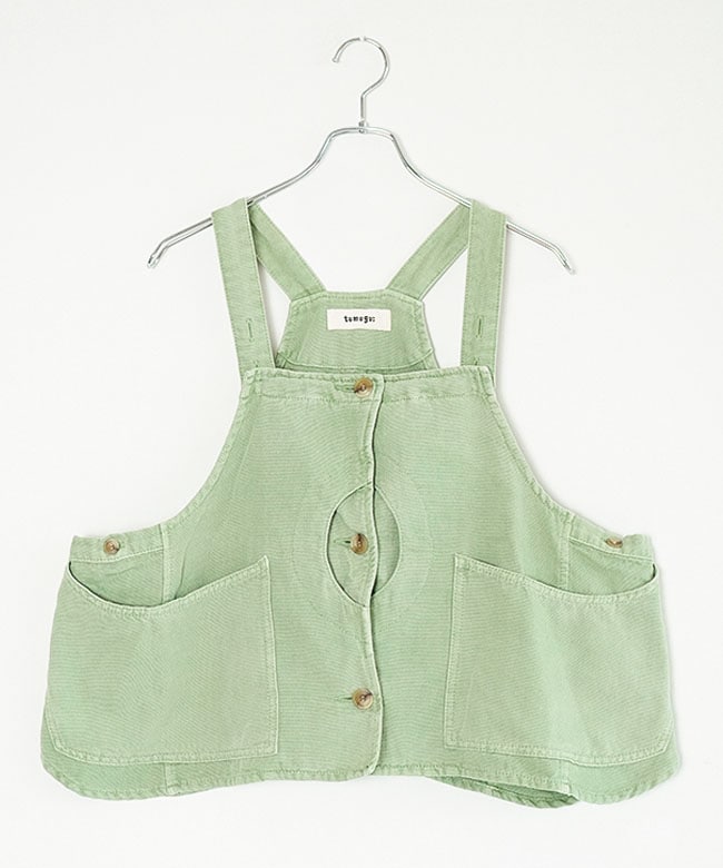 TB25429]tumugu(ツムグ) ソフトライト帆布ベスト レディース トップス