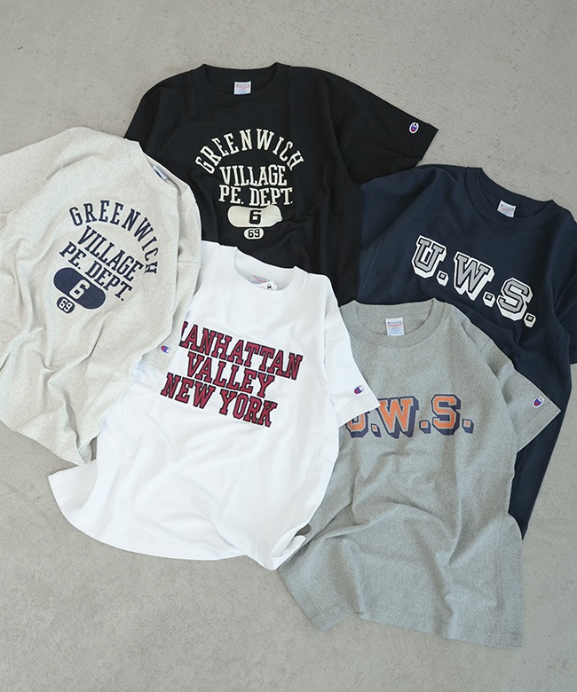 mihonano リバースウィーブショートトップス Champion(チャンピオン) RW SHORT SLEEVE T-SHIRT リバースウィーブ