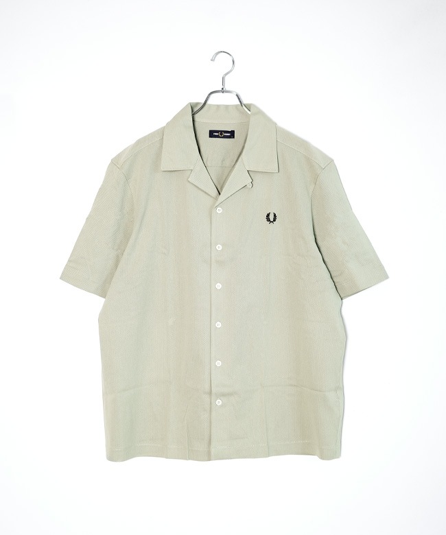 FRED PERRY(フレッドペリー) Compress Mesh Revere Collar Shirt コン