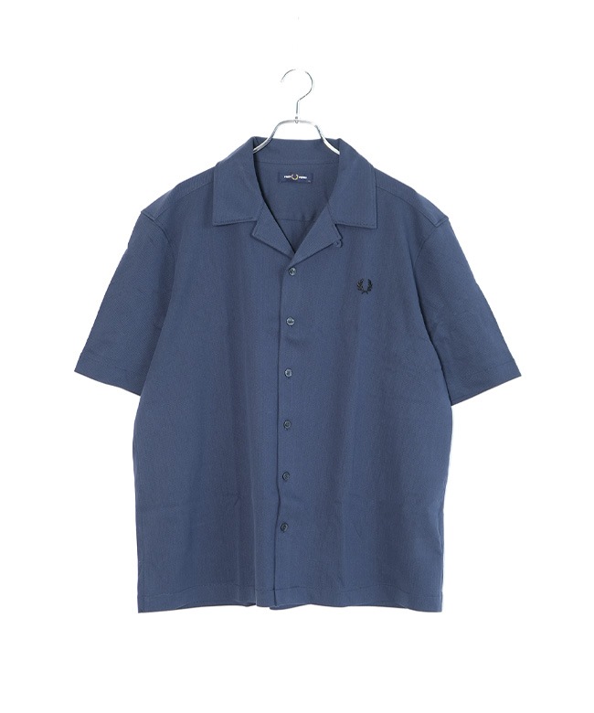 FRED PERRY(フレッドペリー) Compress Mesh Revere Collar Shirt コン
