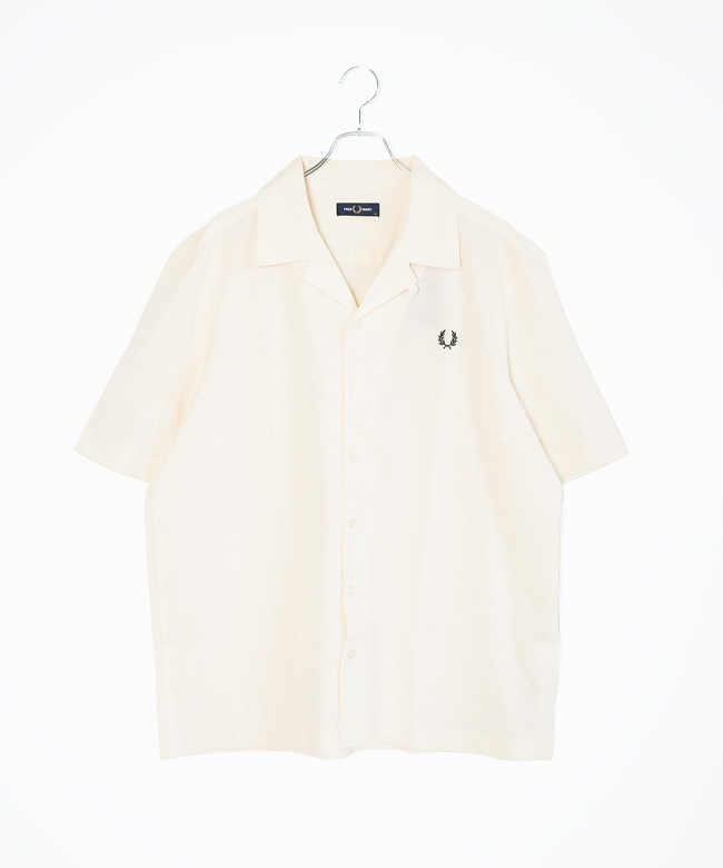 FRED PERRY(フレッドペリー) Compress Mesh Revere Collar Shirt コン