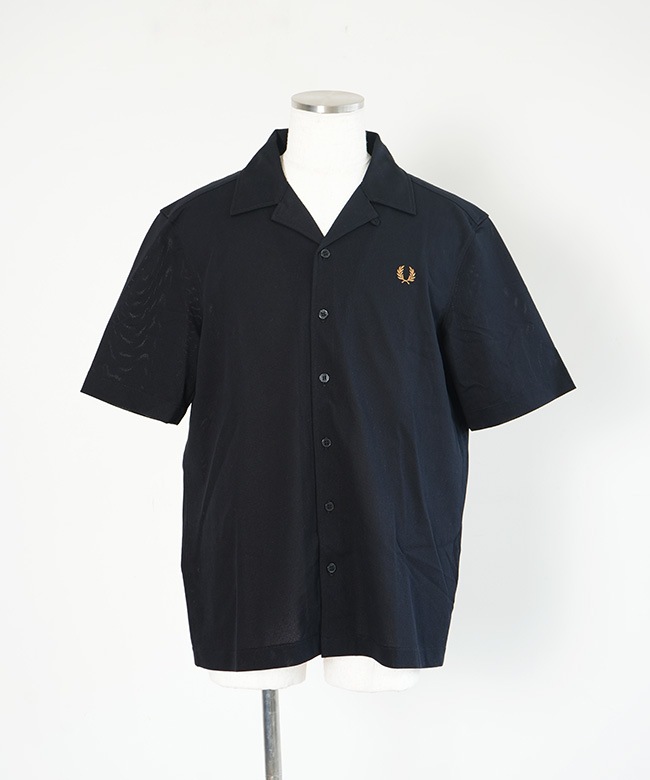 FRED PERRY(フレッドペリー) Compress Mesh Revere Collar Shirt コン