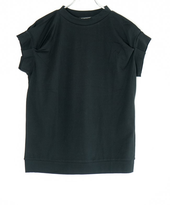 SALE 30%OFF】mizuiro ind(ミズイロインド)フリルスリーブクルーネック