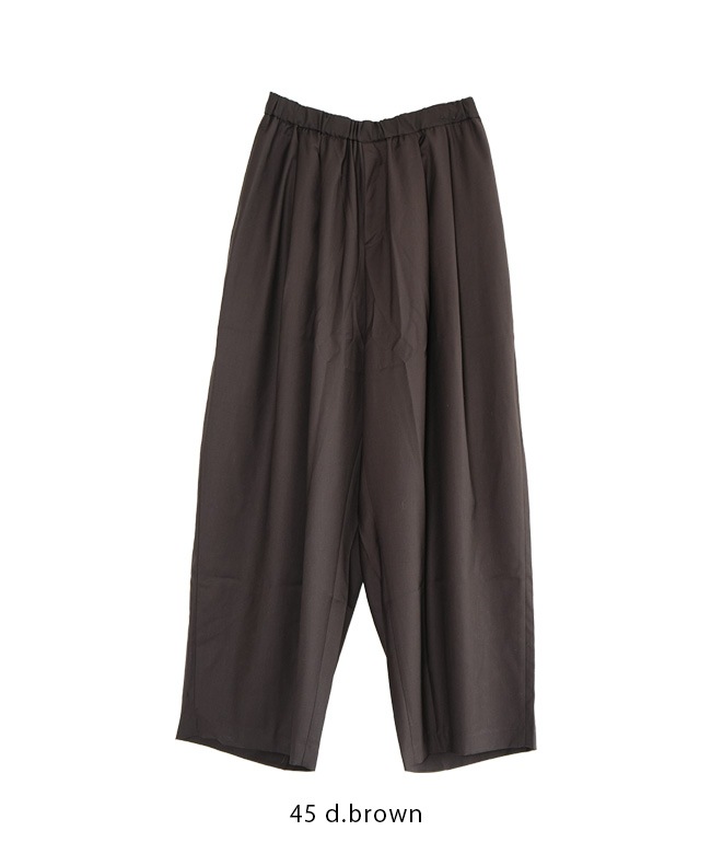 ◇[2-260051]mizuiro ind(ミズイロインド) wide tuck PT /ワイドタック