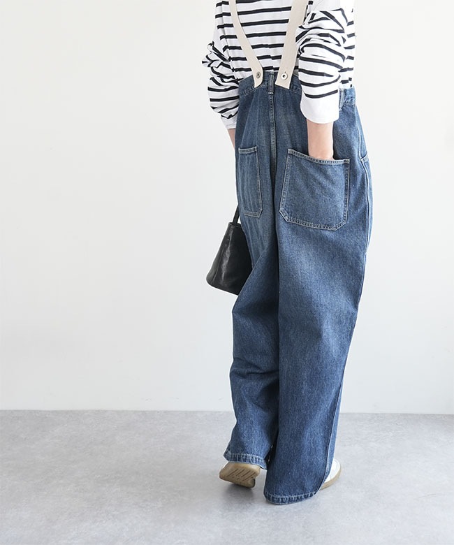 JL243P02]JOHNBULL(ジョンブル) 10.5オンスデニムオーバーサスペンダー