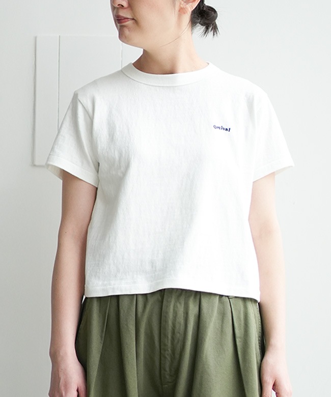 SALE 30%OFF】ORCIVAL(オーチバル/オーシバル) 刺繍入り半袖Tシャツ