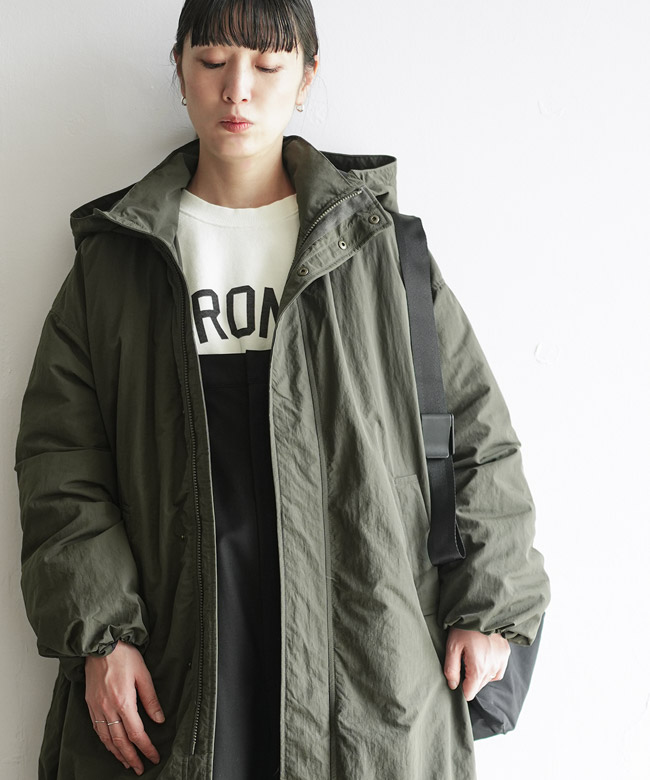 ソラモナポッシェ ダウンコート ◇[poche-nc-fddw] solamonat poche(ソラモナポッシェ) フーデッド