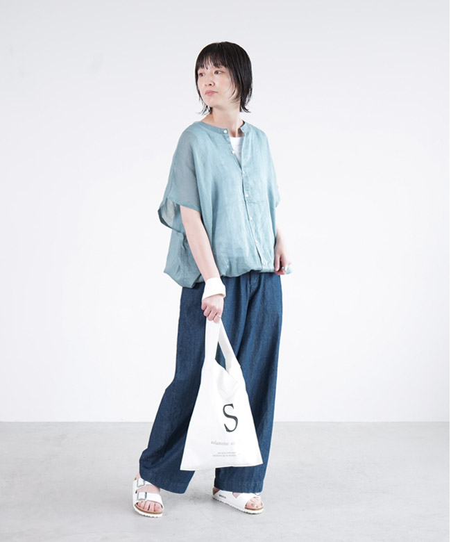 【美品S】charbon シャルボン　ノースリーブシャツ 000000018725_Ga4cQB7.jpg