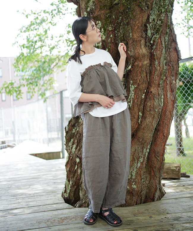 2点セット】 tumugu(ツムグ) ソリトリネン3×コットンリネンボイル