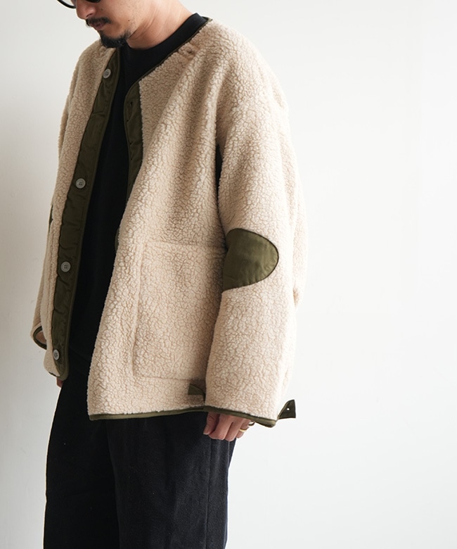 orSlow(オアスロウ)M-65 FISH TAIL COAT LINER (BEIGE)フィッシュ