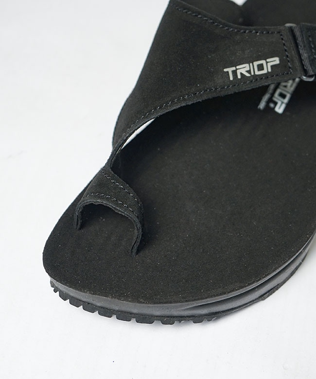  SLIPPER スエード サンダル ブラック SALE 50%OFF】TRIOP(トリオプ) ZENI Slipper ゼニ スリッパ サンダル