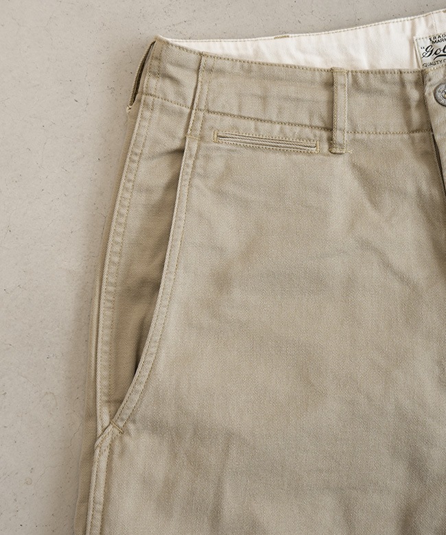 チノ　ワイドベルボトムパンツ　ワイドパンツ　キャメル GL42426]gold(ゴールド) SELVEDGE WEAPON WIDE TROUSERS