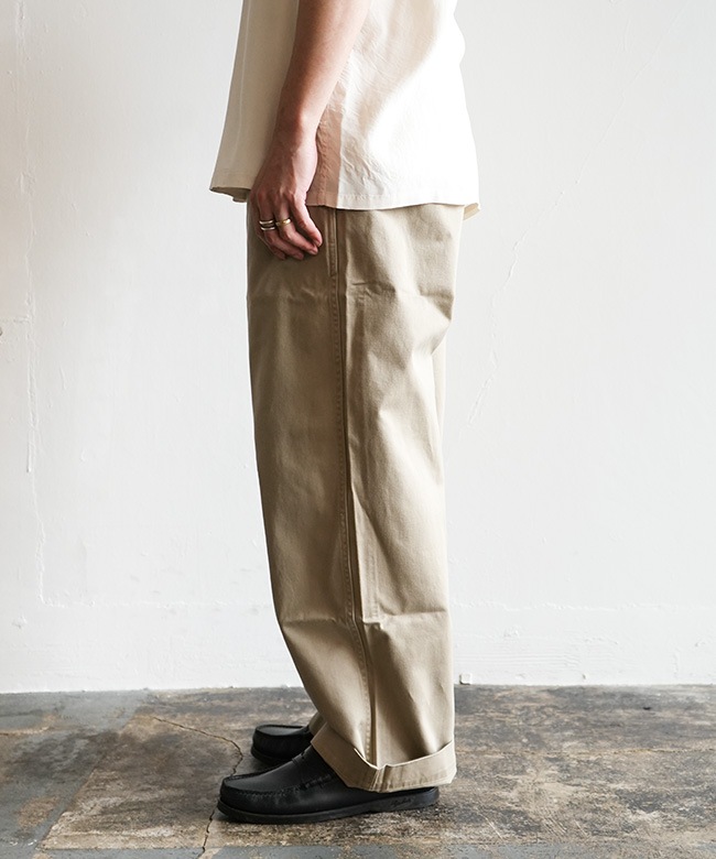 GL42426]gold(ゴールド) SELVEDGE WEAPON WIDE TROUSERS セルビッジ