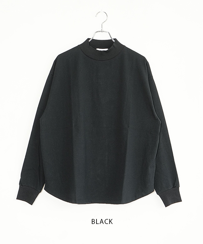 ALV-00137]alvana(アルヴァナ) 空紡 MIDLE NECK ROUND L/S TEE SHIRTS