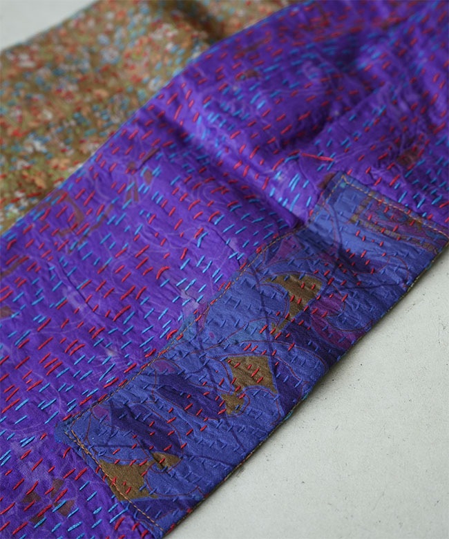 SALE 50%OFF】CHARCOAL(チャコール) BDV Silk Kantha Ascot アスコット