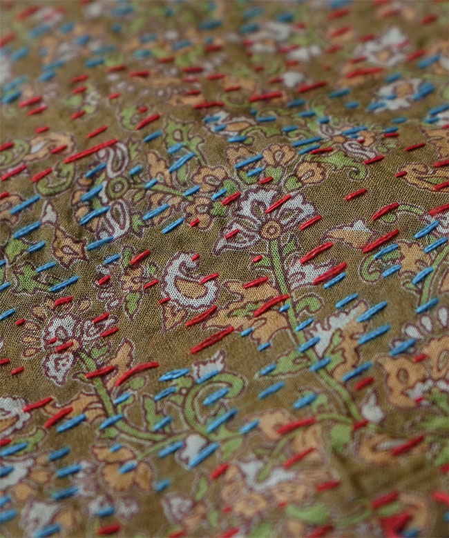 SALE 50%OFF】CHARCOAL(チャコール) BDV Silk Kantha Ascot アスコット