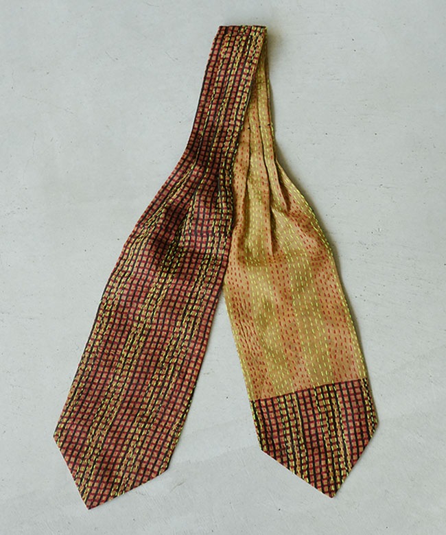 SALE 50%OFF】CHARCOAL(チャコール) BDV Silk Kantha Ascot アスコット