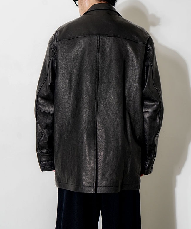 ANOTHER OFFICE(アナザーオフィス) Leather Car Coat レザーカーコート