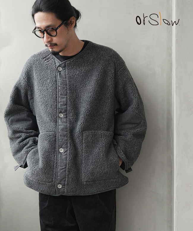 orSlow(オアスロウ)M-65 FISH TAIL COAT LINER (CHARCOAL GRAY