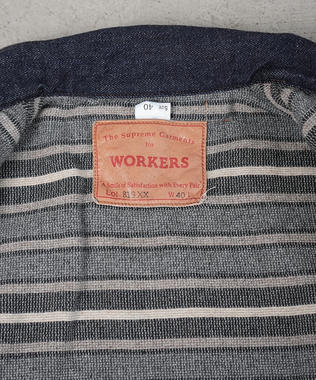 新品未使用 ワーカーズ WORKERS lot819  W34 L31 lot-819-blanket-line]WORKERS(ワーカーズ) Lot 819XX Blanket
