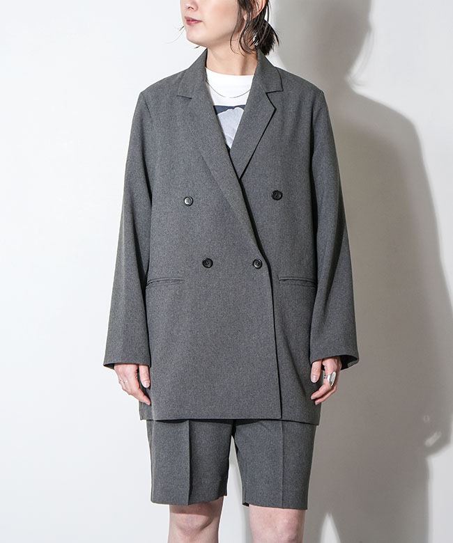 【春休み特別価格】ミディウミソリッド　デニムジャケット　MIDIUMISOLID MIDIUMISOLID for Ladies バレルレッグワイドデニム （デニム