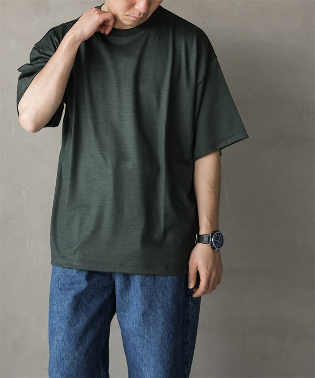 SALE 50%OFF】WILD THINGS(ワイルドシングス) WOOL S/S TEE メリノ