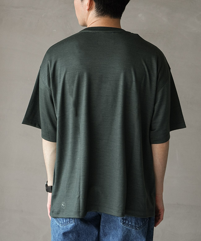 SALE 50%OFF】WILD THINGS(ワイルドシングス) WOOL S/S TEE メリノ