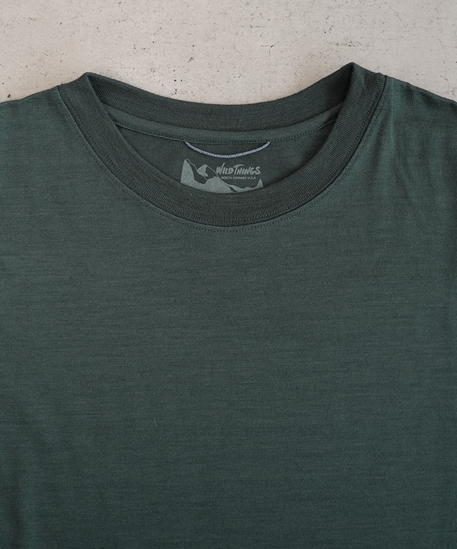 SALE 50%OFF】WILD THINGS(ワイルドシングス) WOOL S/S TEE メリノ