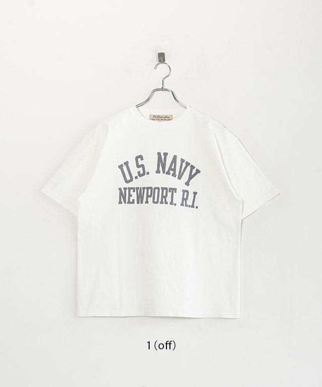 ロゴTシャツ / SP加工14/天竺 RN28369115]REMI RELIEF(レミレリーフ) SP加工14⁄-天竺T(U.S. NAVY