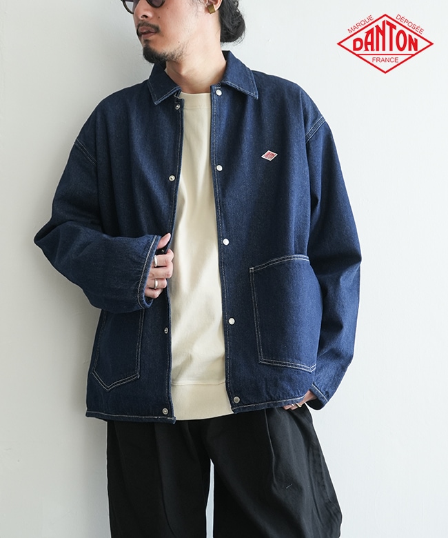 価格変更 美品 DANTON デニムジャケット サイズ42 価格変更 美品 DANTON デニムジャケット サイズ42