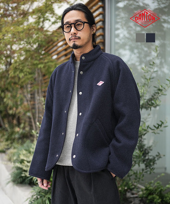 青藍和紋様 スタンドカラージャケット 和柄 スタンドカラージャケット