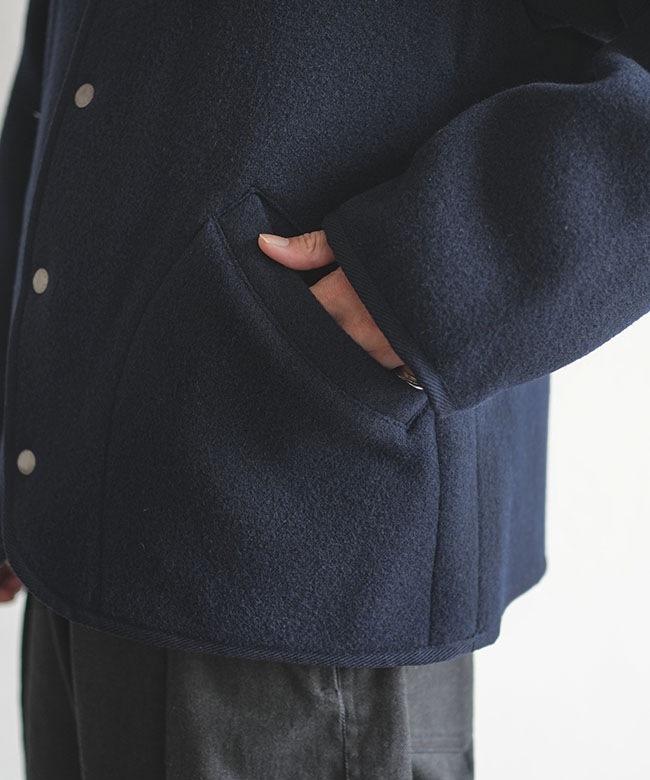 ◇DANTON(ダントン) WOOL LIGHT PILE STAND COLLAR JACKET ウール