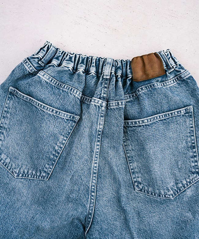 tsuzuli(ツヅリ) EZ 5P PANTS INDIGO DENIM (ACID WASH) パンツ