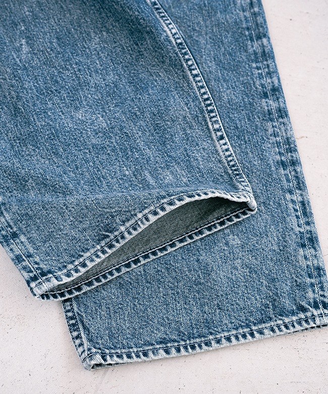 D12500]tsuzuli(ツヅリ) EZ 5P PANTS INDIGO DENIM (ACID WASH) パンツ