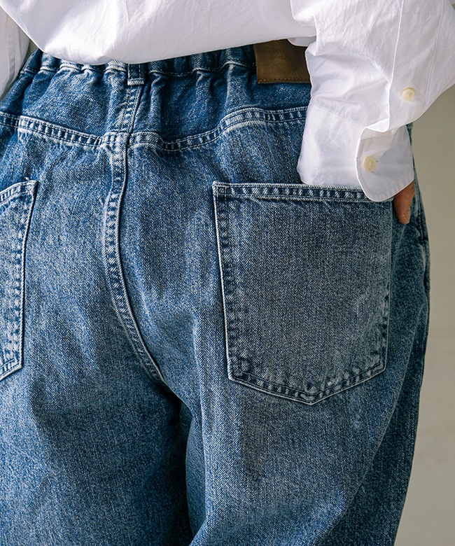 tsuzuli(ツヅリ) EZ 5P PANTS INDIGO DENIM (ACID WASH) パンツ