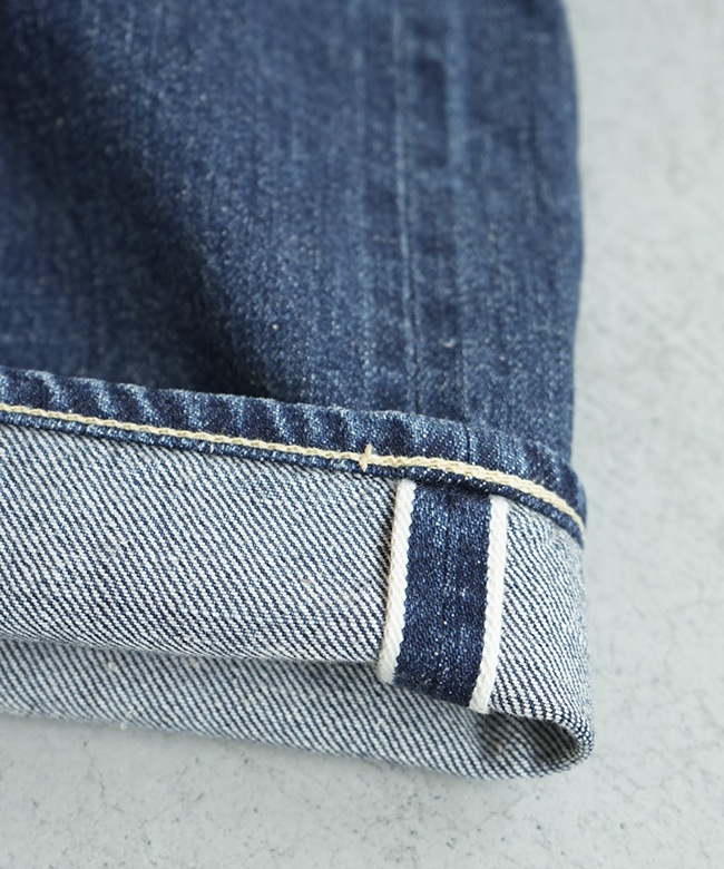 gold(ゴールド)RECYCLED WASTE SUVIN COTTON YARN 11.5oz. DENIM