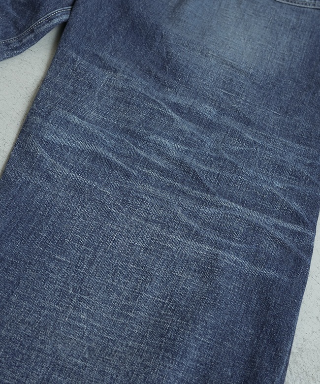 gold(ゴールド)RECYCLED WASTE SUVIN COTTON YARN 11.5oz. DENIM