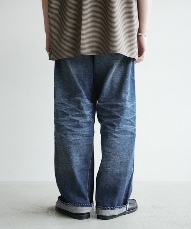 gold(ゴールド)RECYCLED WASTE SUVIN COTTON YARN 11.5oz. DENIM