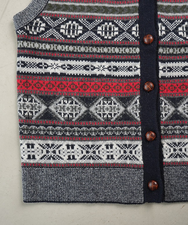 THE SHINZONE(ザ シンゾーン) FAIR ISLE VEST フェアアイルベスト