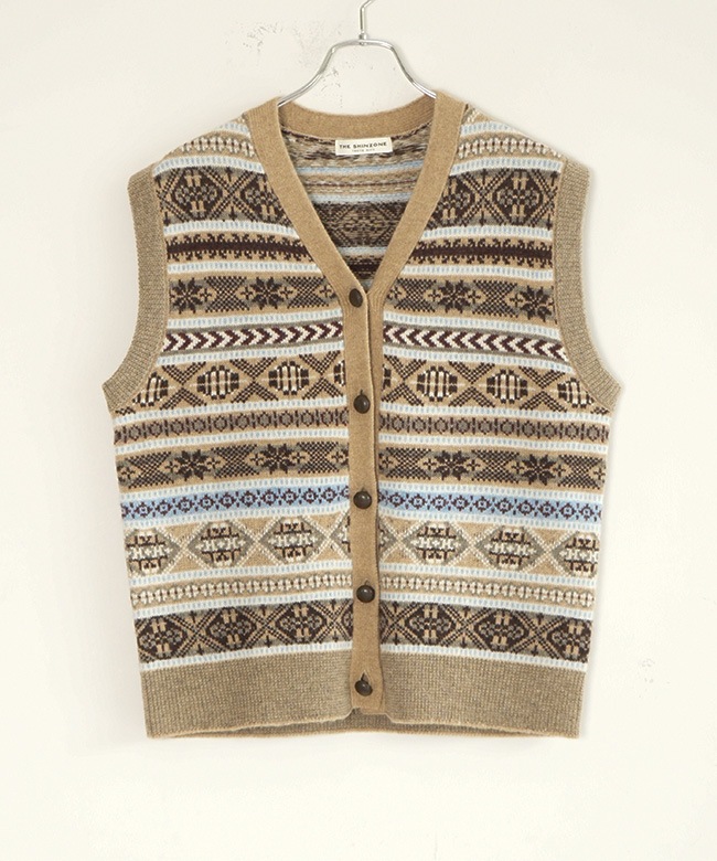 THE SHINZONE(ザ シンゾーン) FAIR ISLE VEST フェアアイルベスト