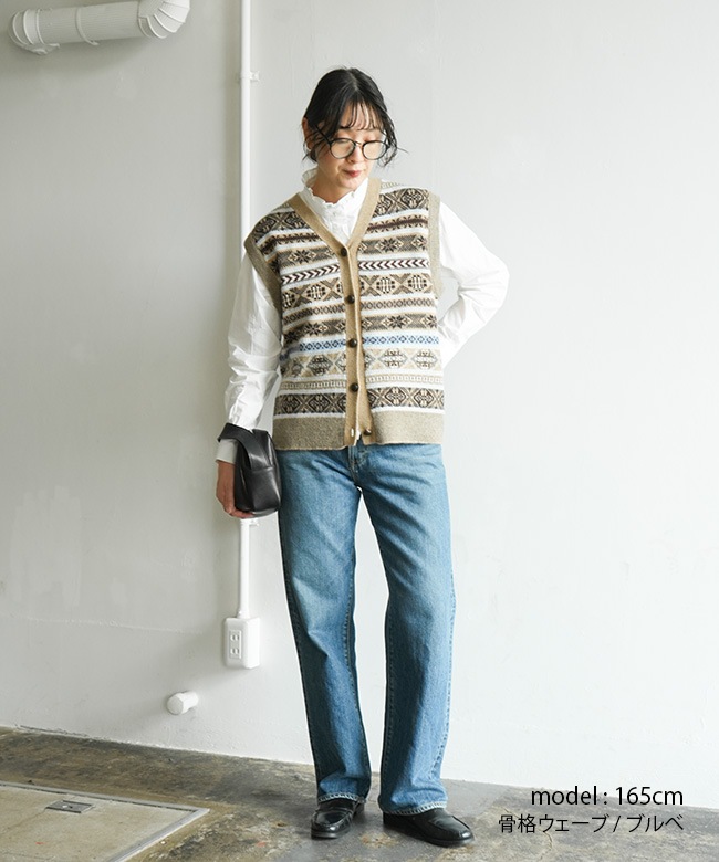 THE SHINZONE(ザ シンゾーン) FAIR ISLE VEST フェアアイルベスト