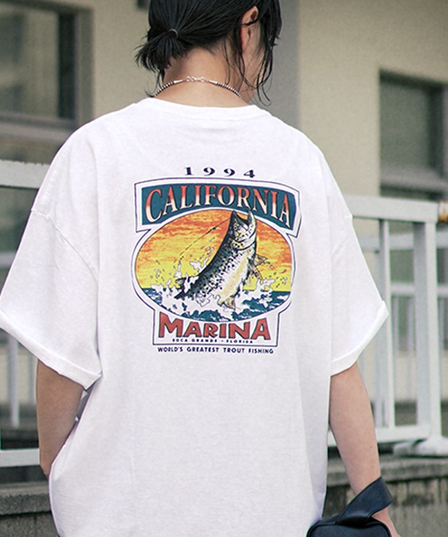 THE SHINZONE(ザ シンゾーン) FISHING TEE フィッシング Tシャツ 五分